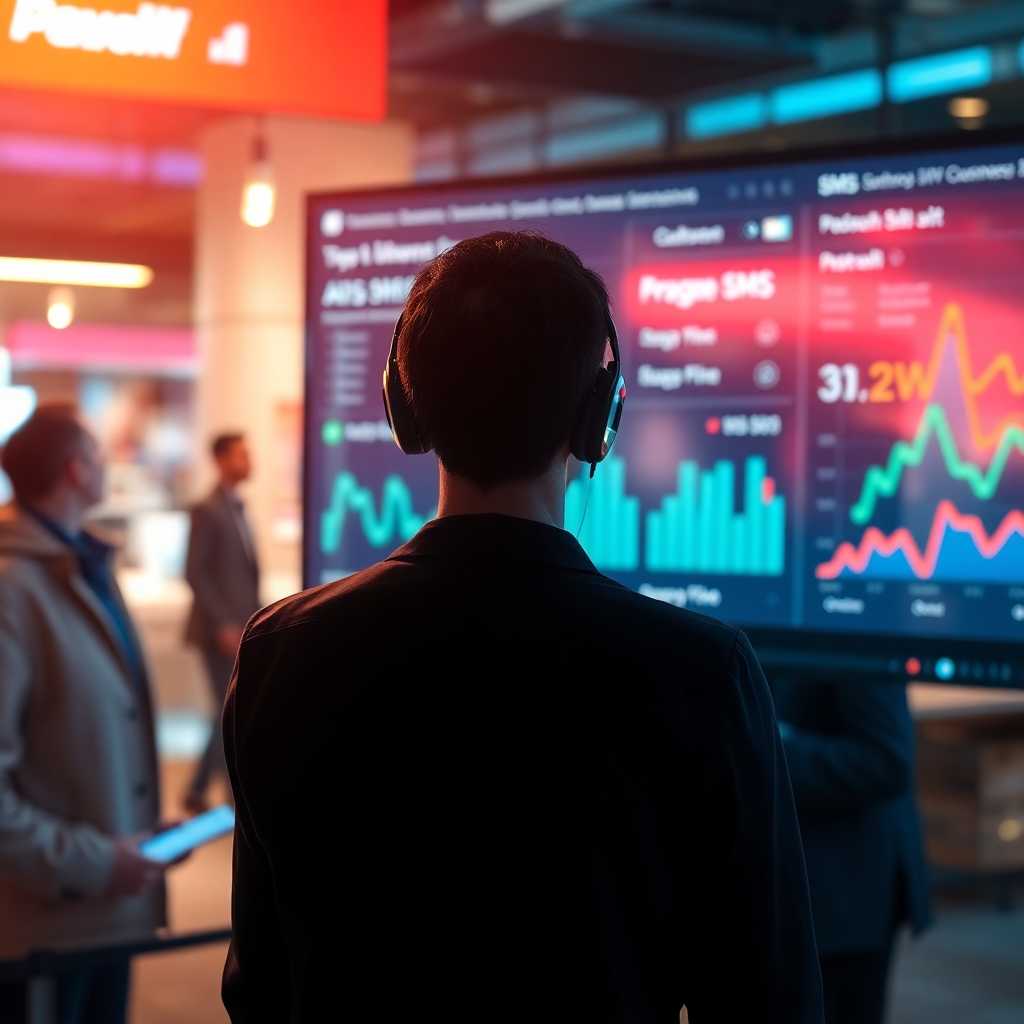 A business dashboard with seamless SMS integration