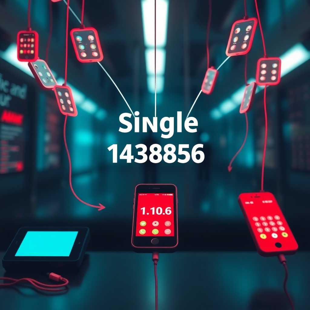 Graphic of connected phones illustrating streamlined communication through a single number.