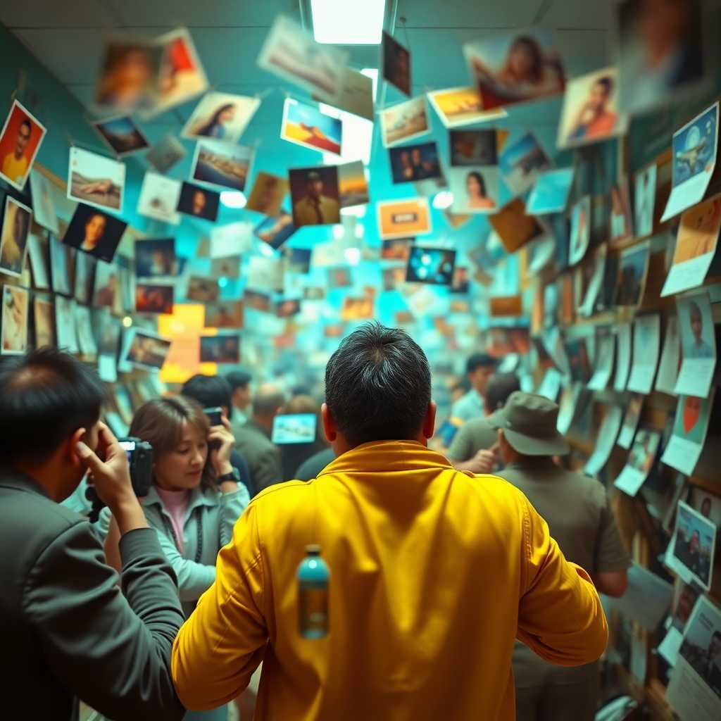 Photorealistic image of a busy photographer’s inbox