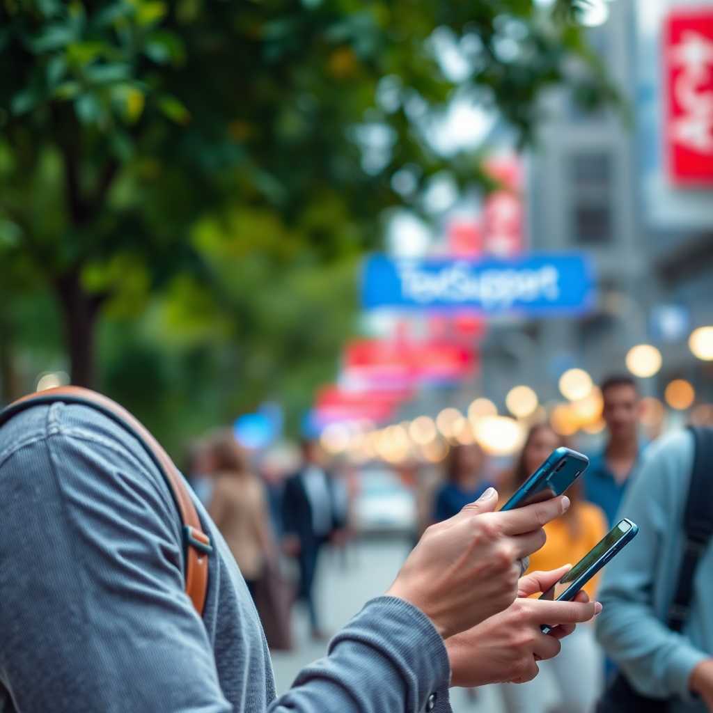 Customer happily using TextSupport SMS service platform