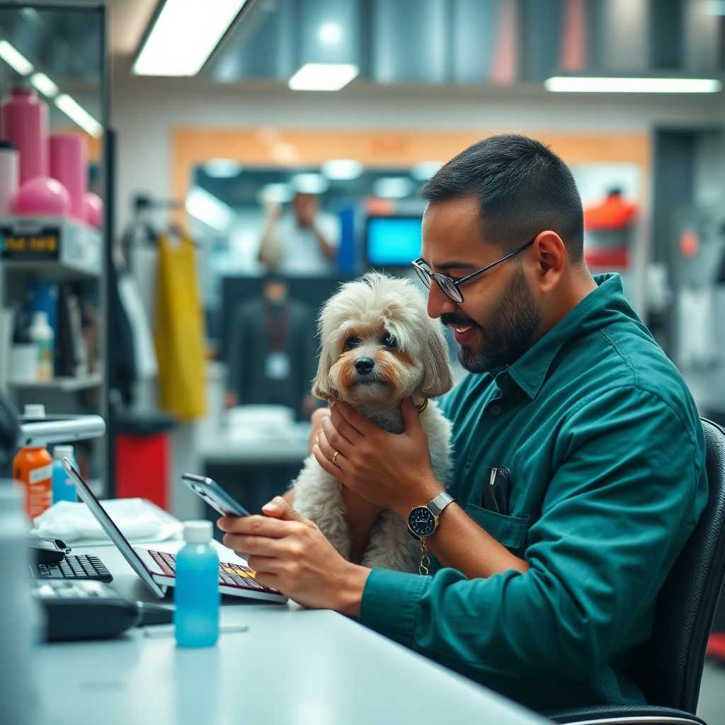 Mobile groomer receives and manages a flood of inquiries