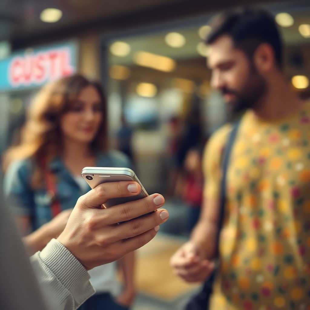 An engaging text message conversation on a mobile device