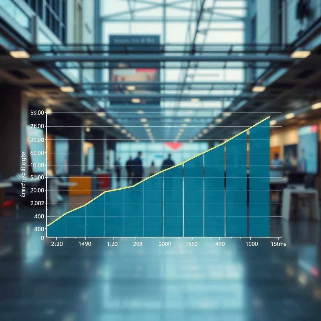 Graph illustrating improved workflow efficiency