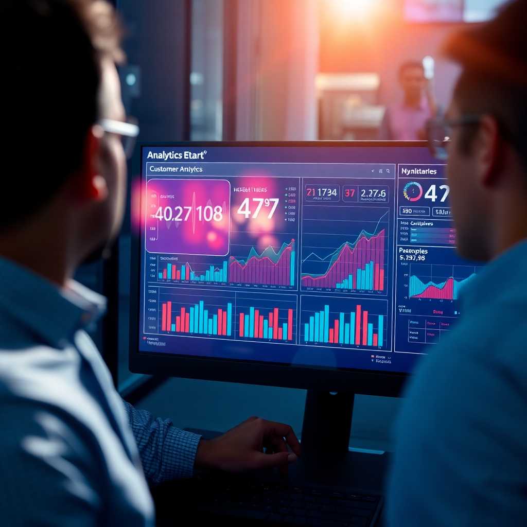 Detailed analytics dashboard displaying customer interaction data.