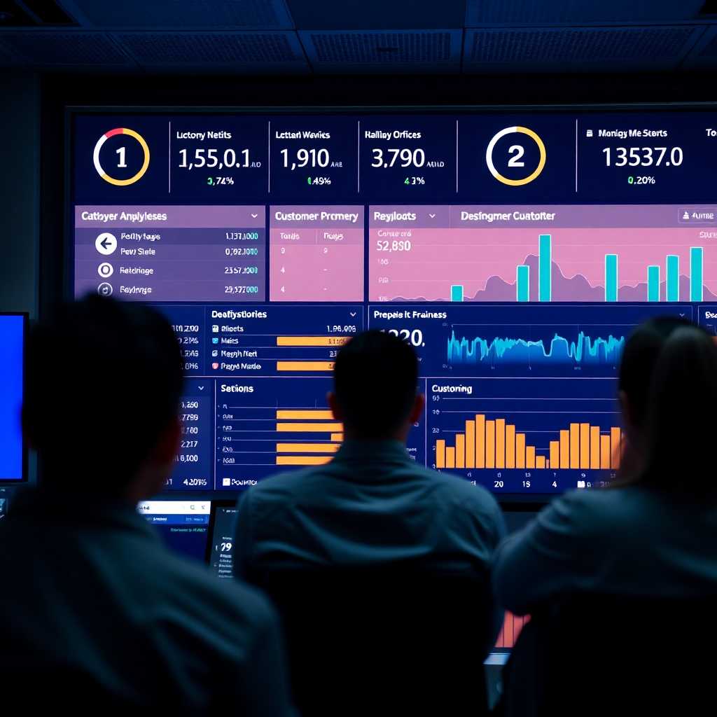 Managerial dashboard displaying customer inquiries and response metrics
