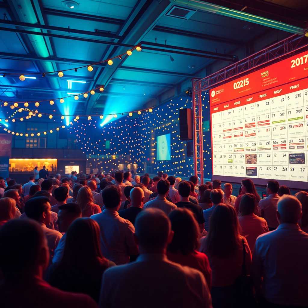 An events calendar reorganizing effortlessly through automated scheduling