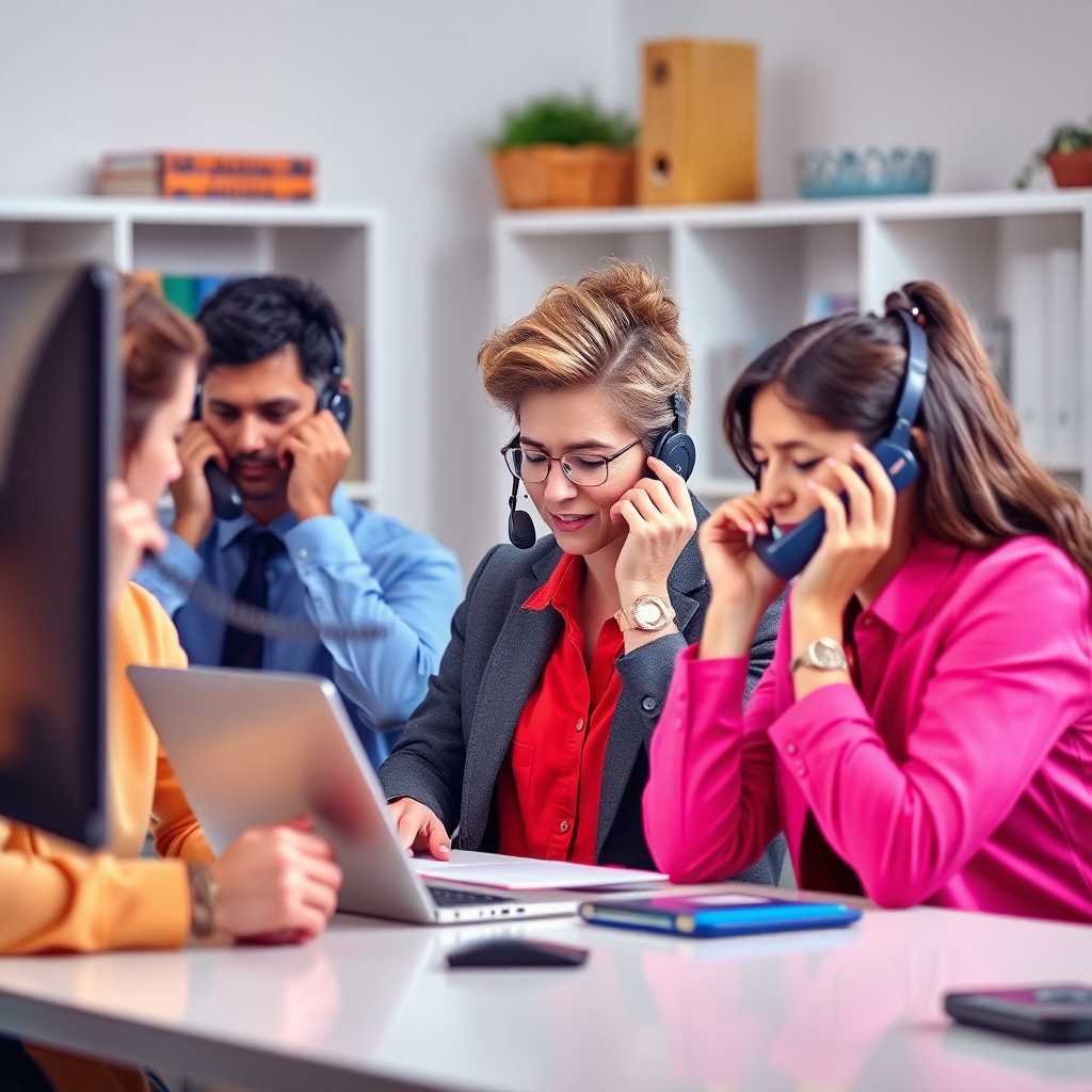 Home Organization Consultant handling multiple phone calls