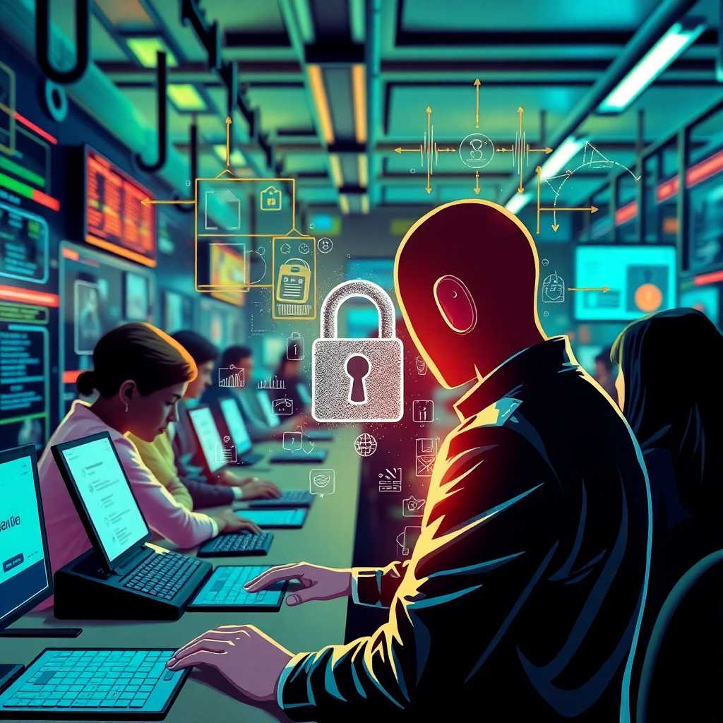 Security illustration showing private phone number management