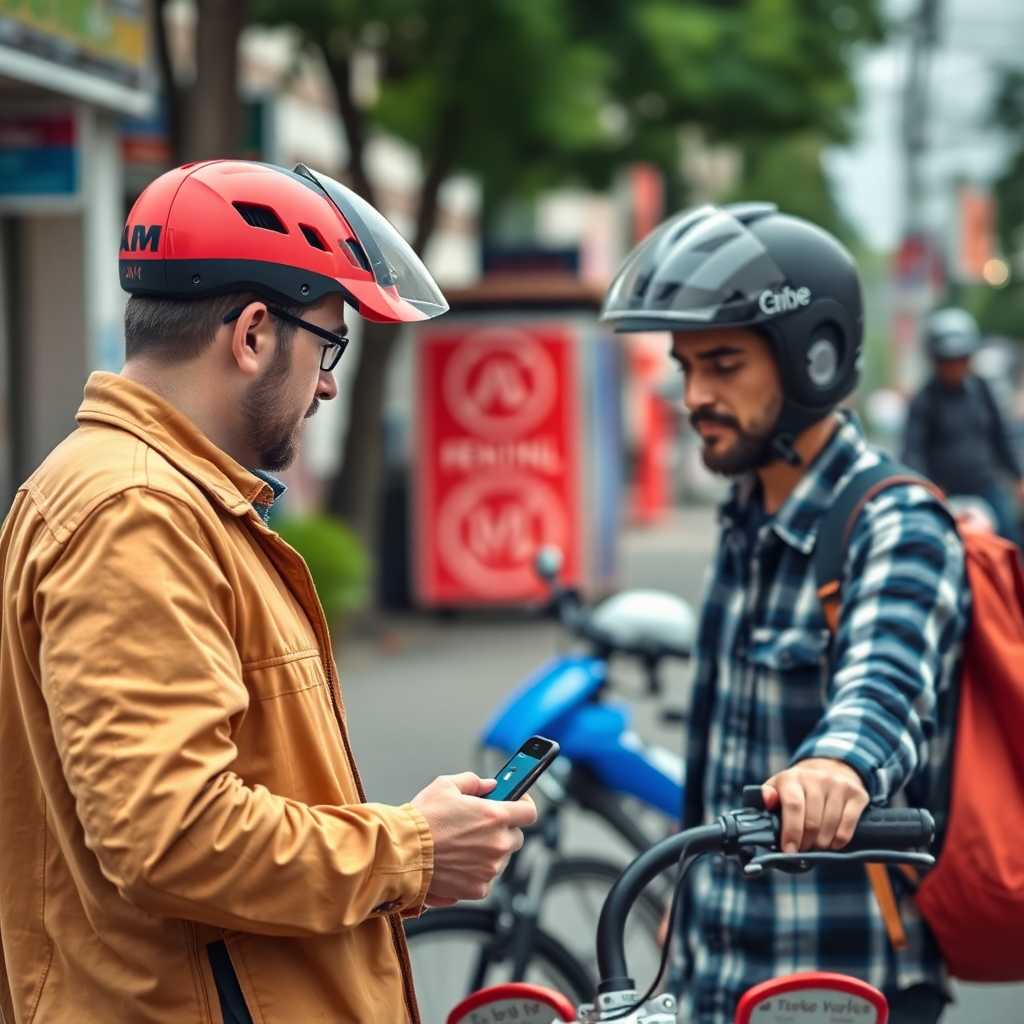 Customer receiving instant SMS response regarding bike repair service.