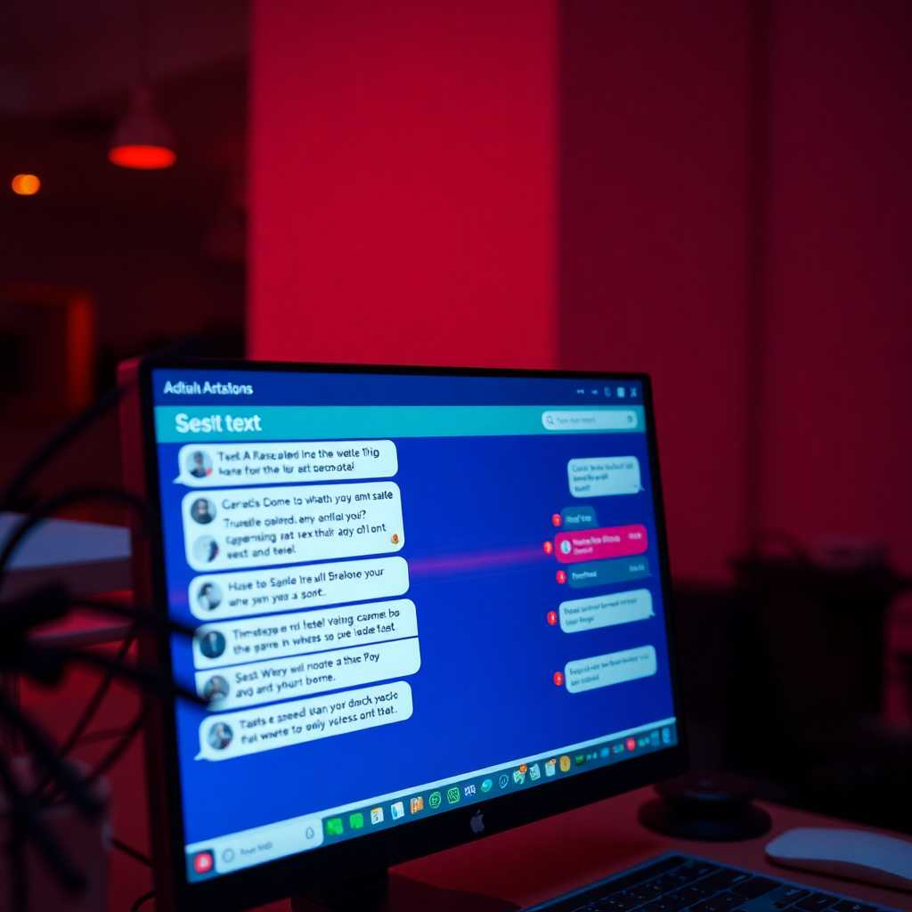 Interface showing SMS exchanges on a desktop portal