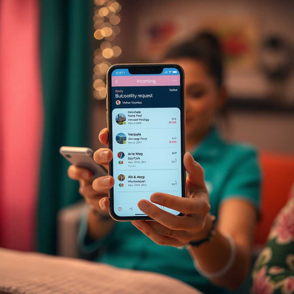 A mobile massage therapist’s phone buzzing with incoming booking requests.