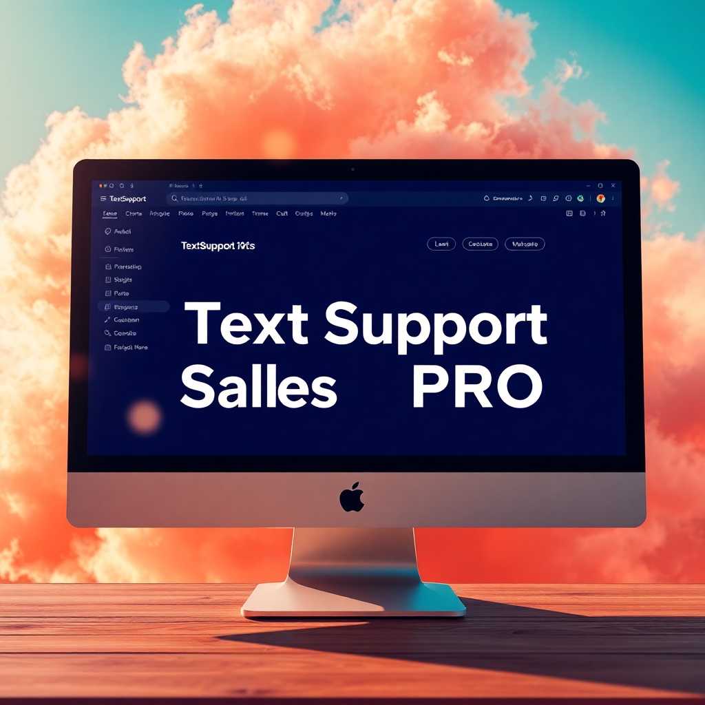 Screenshot of TextSupport Sales PRO desktop portal interface