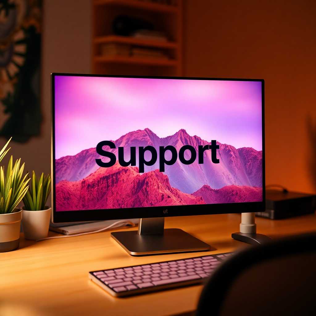 TextSupport interface on a desktop