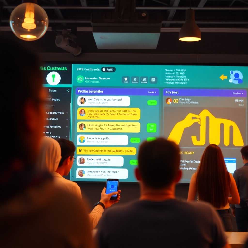 A centralized SMS dashboard displaying customer interactions.