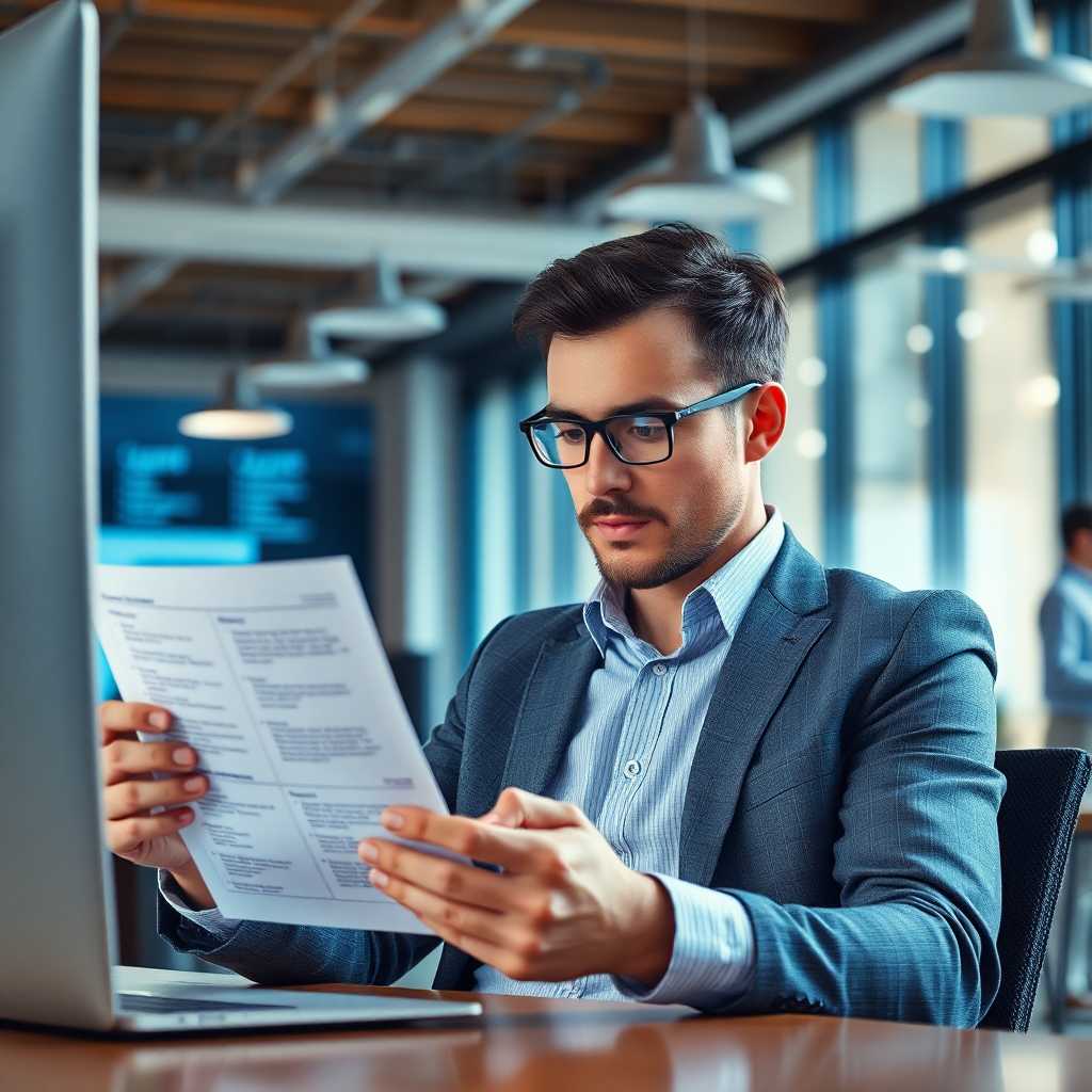 Business owner reviewing summarized conversation logs