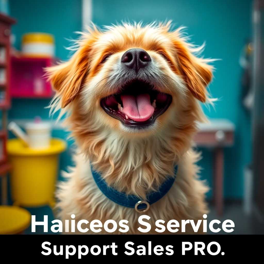 Happy Dog Post-Grooming Service with TextSupport Sales PRO