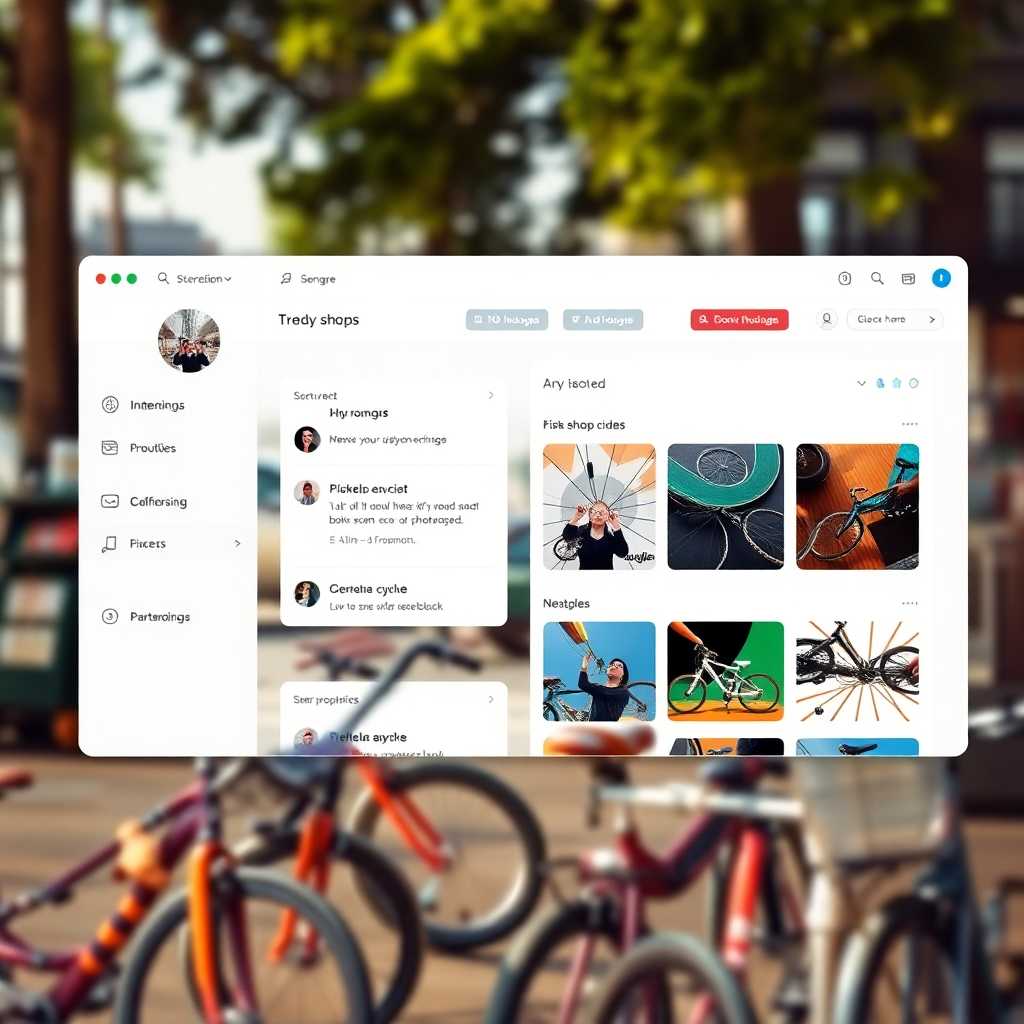A streamlined message dashboard with bike shop inquiries neatly organized