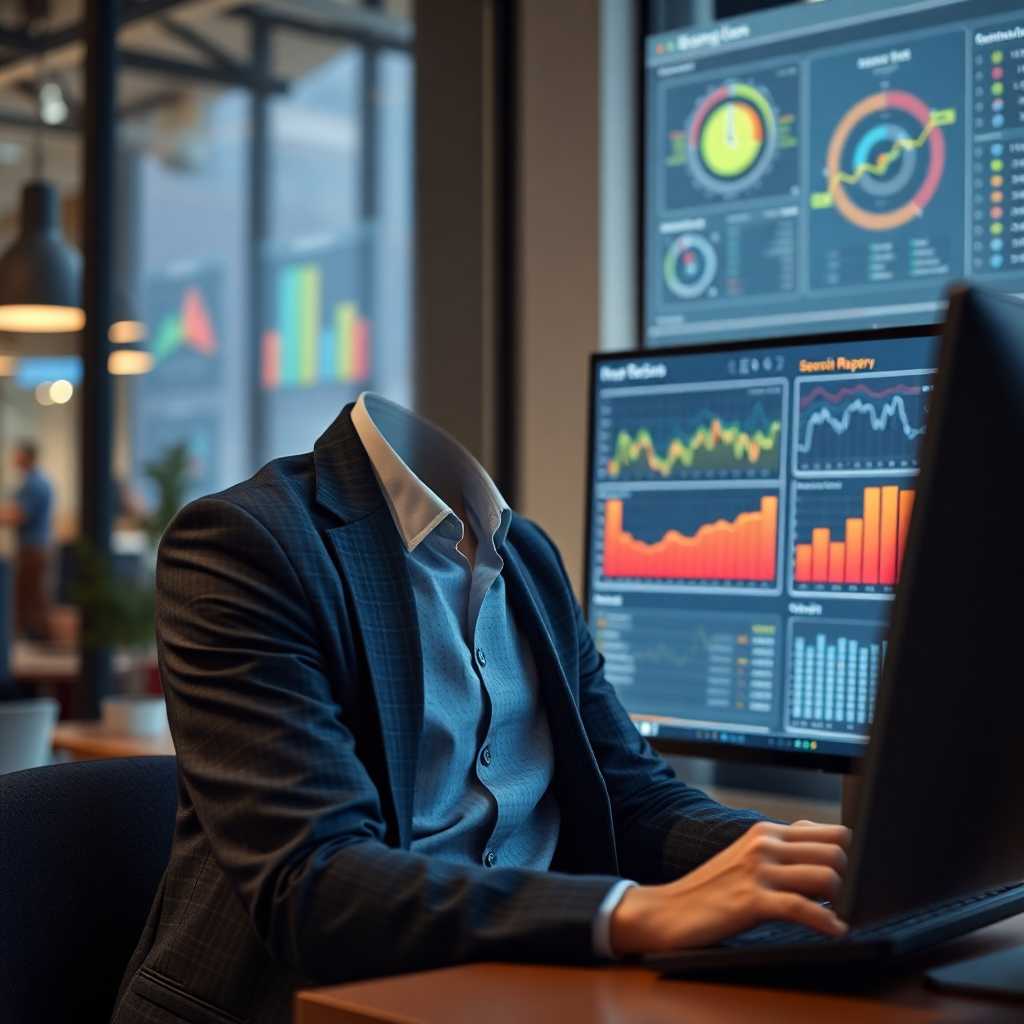 Business owner reviewing advanced reporting dashboard