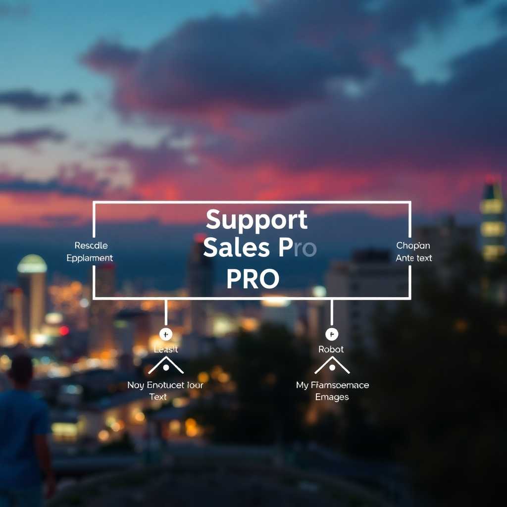 Diagram showing TextSupport Sales PRO workflow