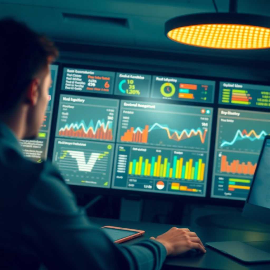 A dashboard view depicting streamlined operations and client management