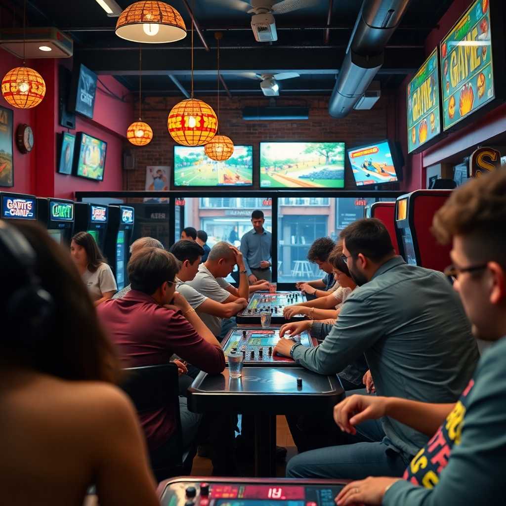 Busy Board Game Cafe