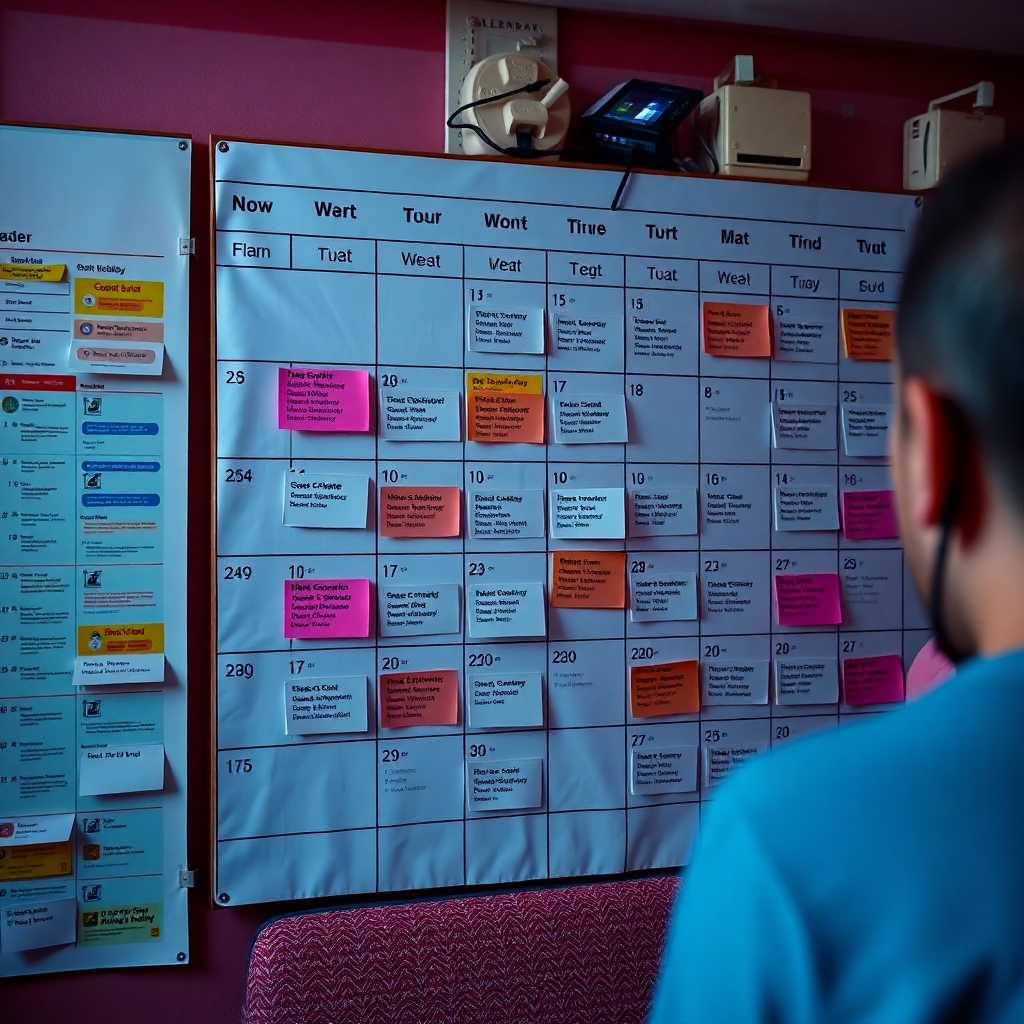 Calendar showing a busy schedule streamlined by TextSupport