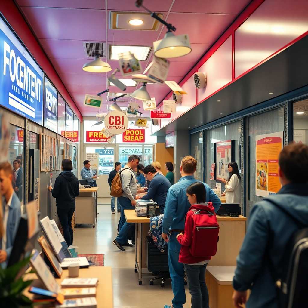 A busy rental office with texts pouring in