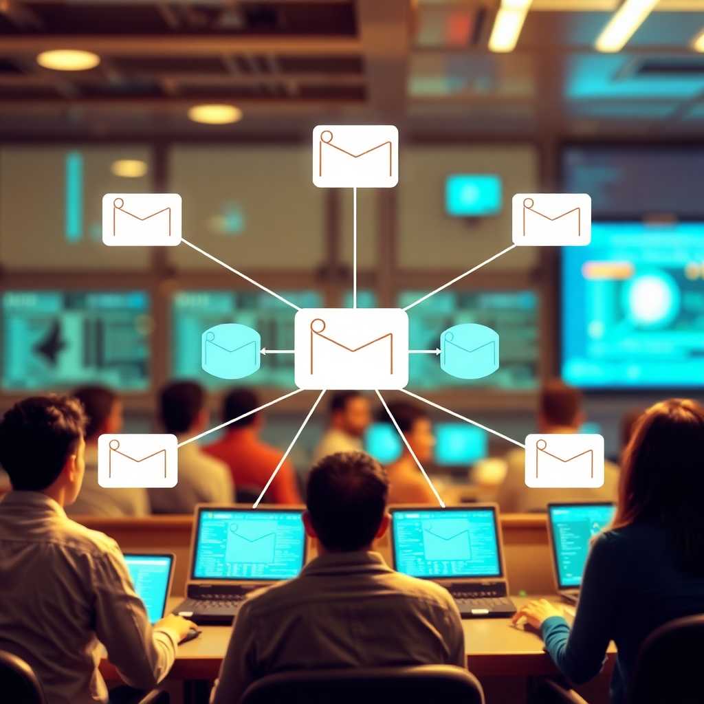 Diagram illustrating message routing and archiving features