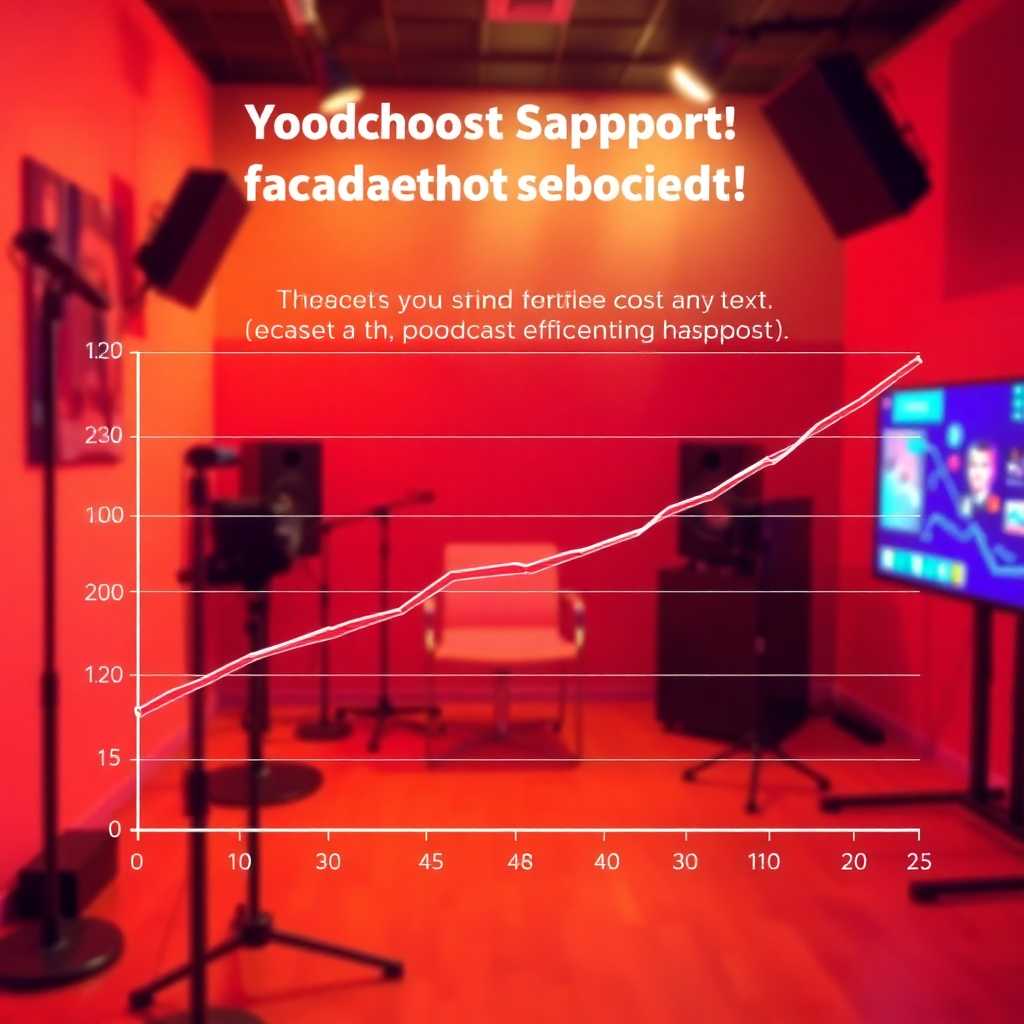 Graph showcasing the cost and time efficiency of podcast studios after using TextSupport