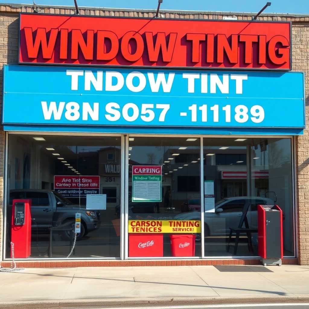 A busy window tinting service shop front with phones ringing off the hook.