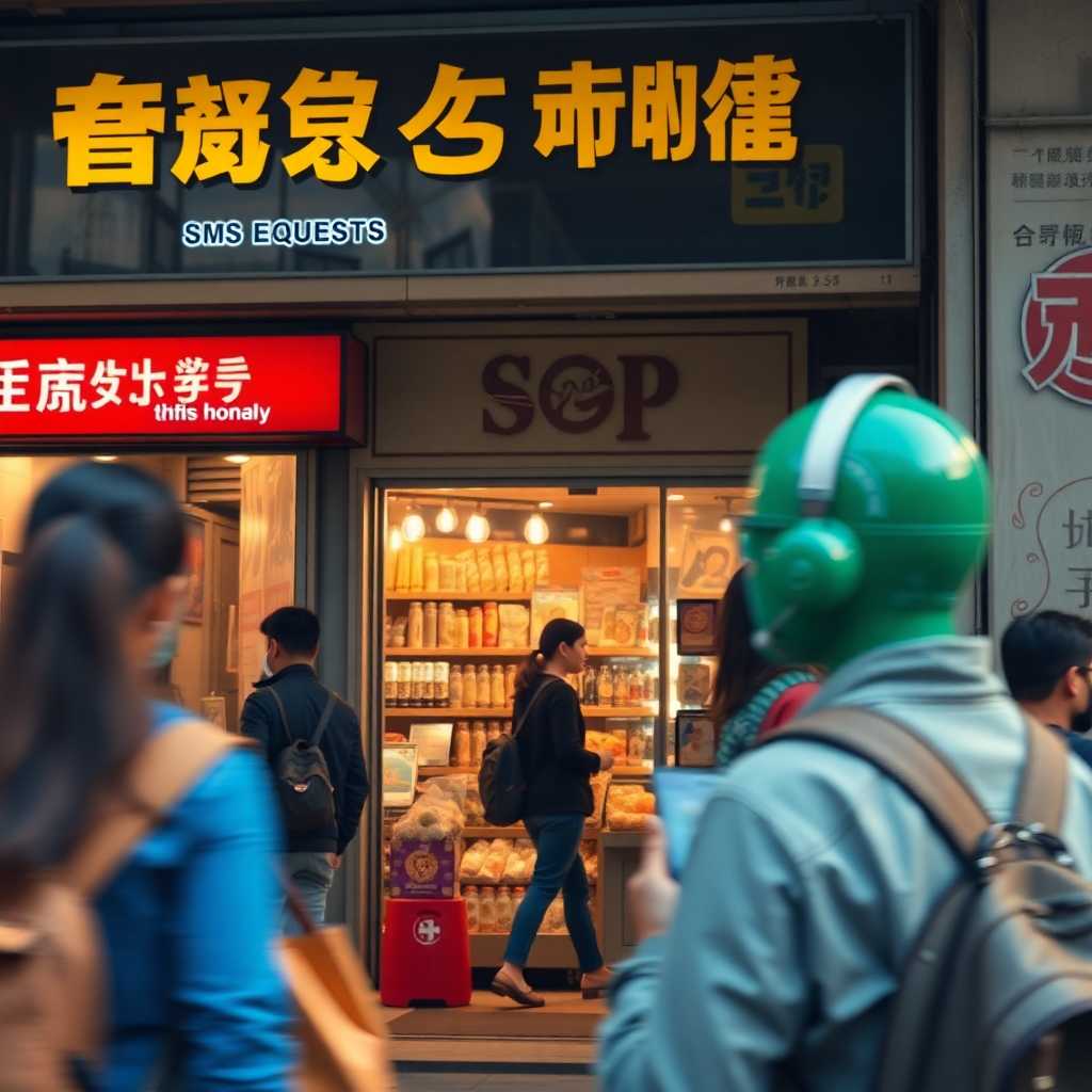 Busy storefront teems with incoming SMS requests—streamline with automation