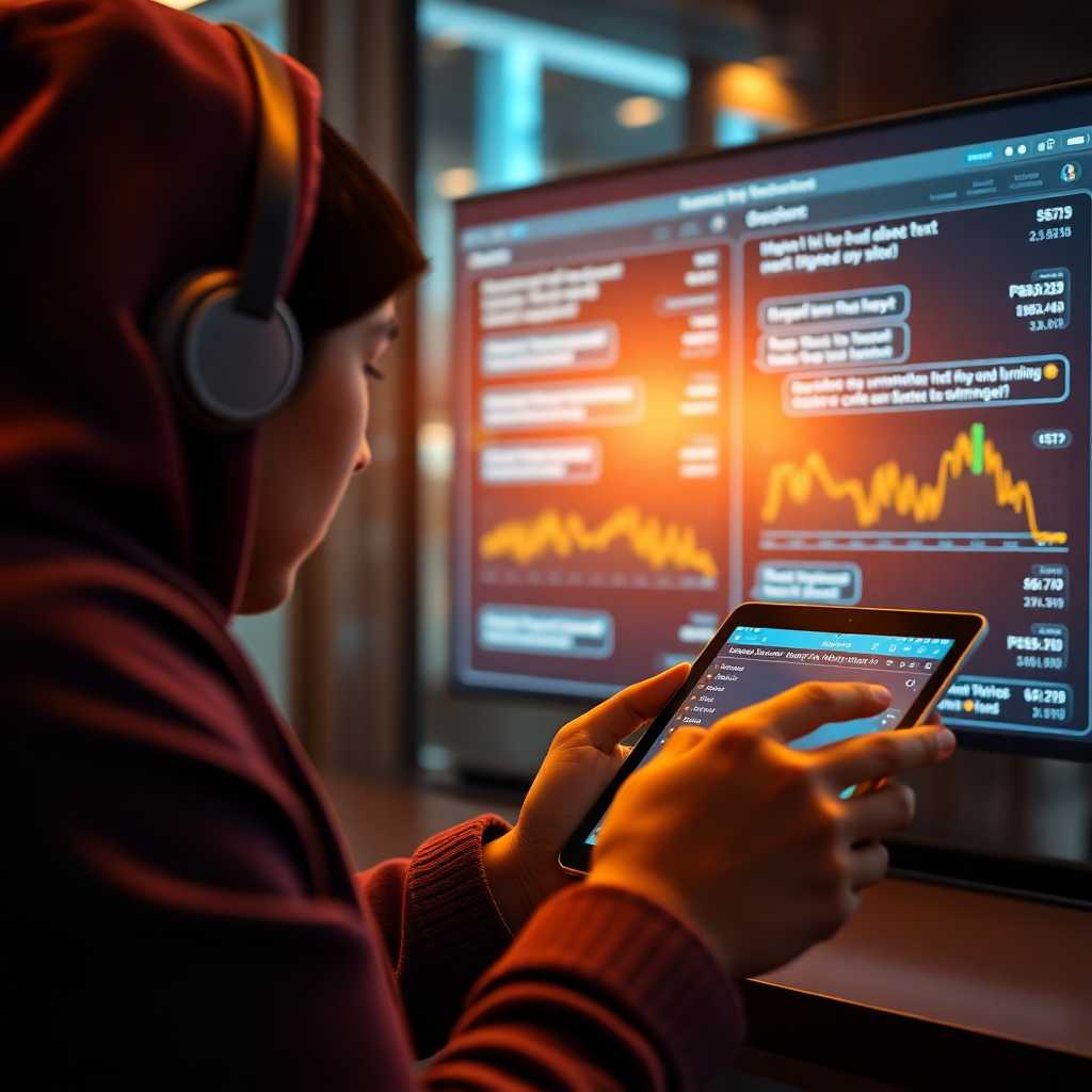 SMS dashboard monitoring messages on a tablet