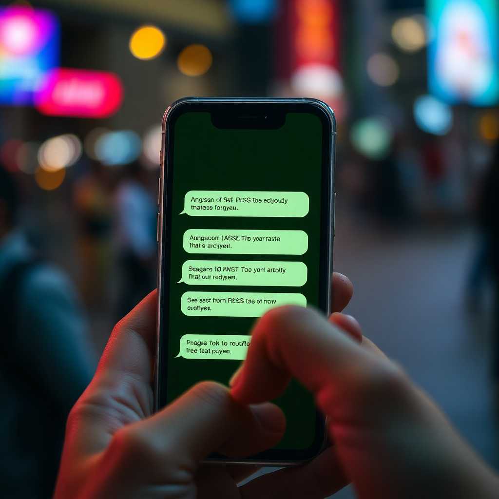 SMS notifications on a smartphone screen