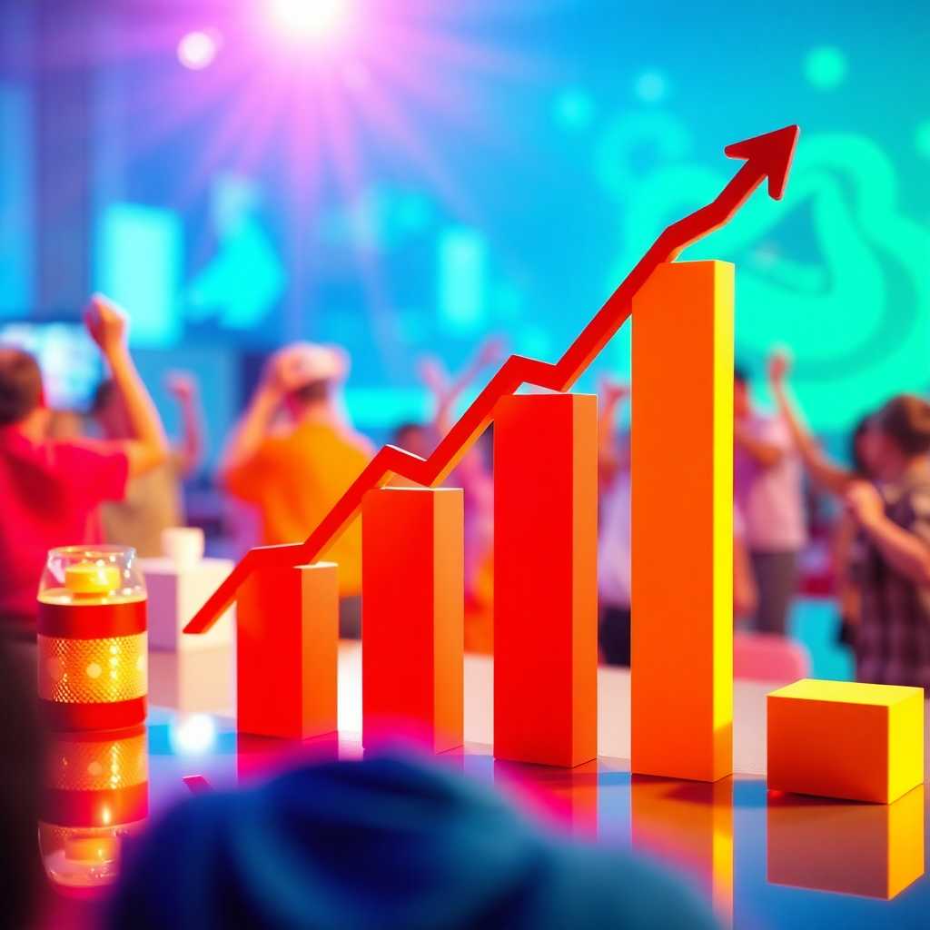 Graph showing customer satisfaction rise