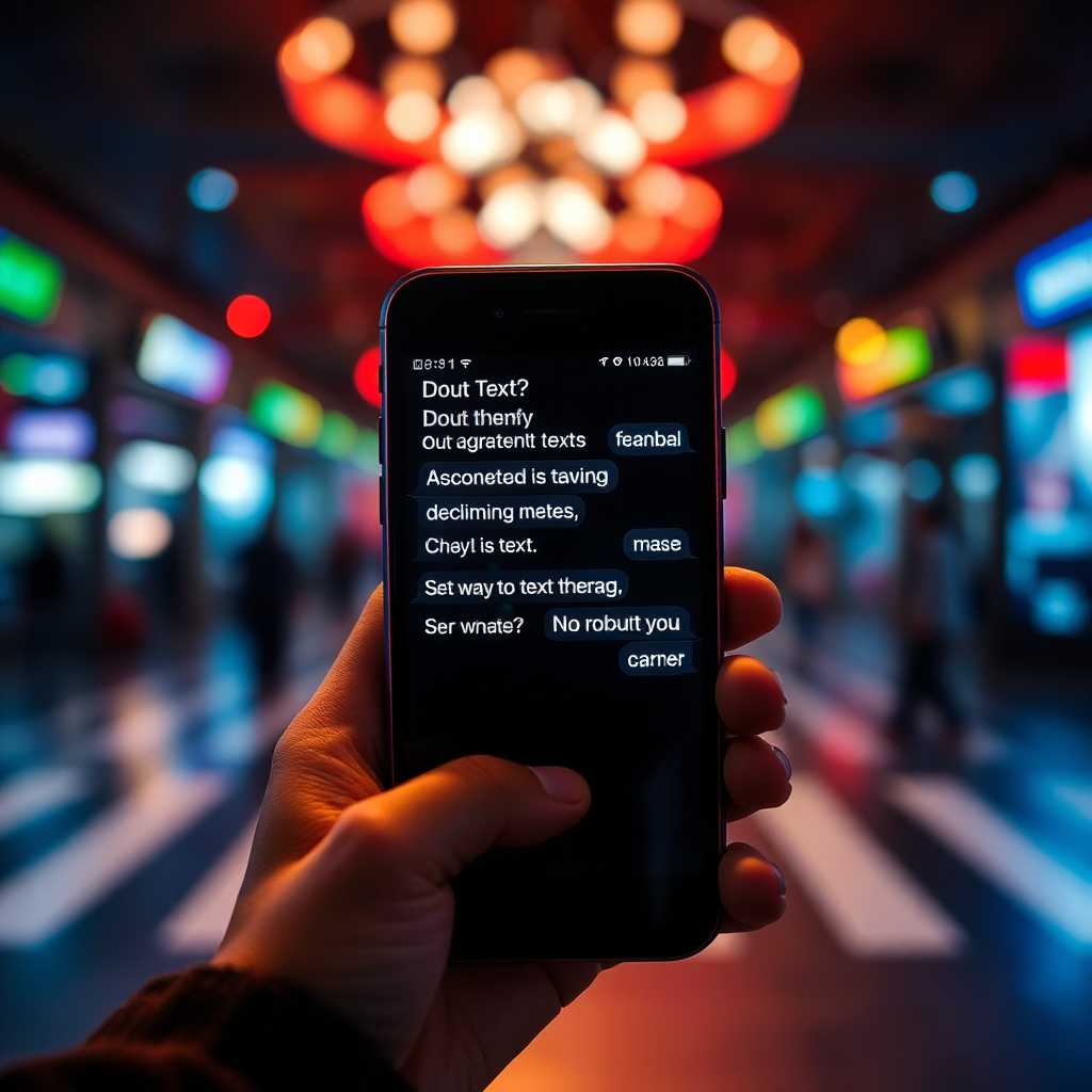 A flurry of incoming text messages on a smartphone