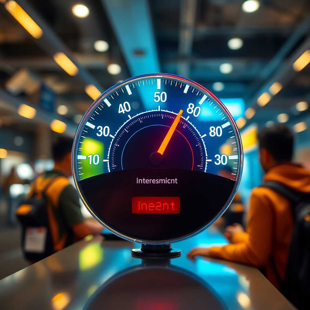 Customer satisfaction meter reaching high, showing improvement in service efficiency.