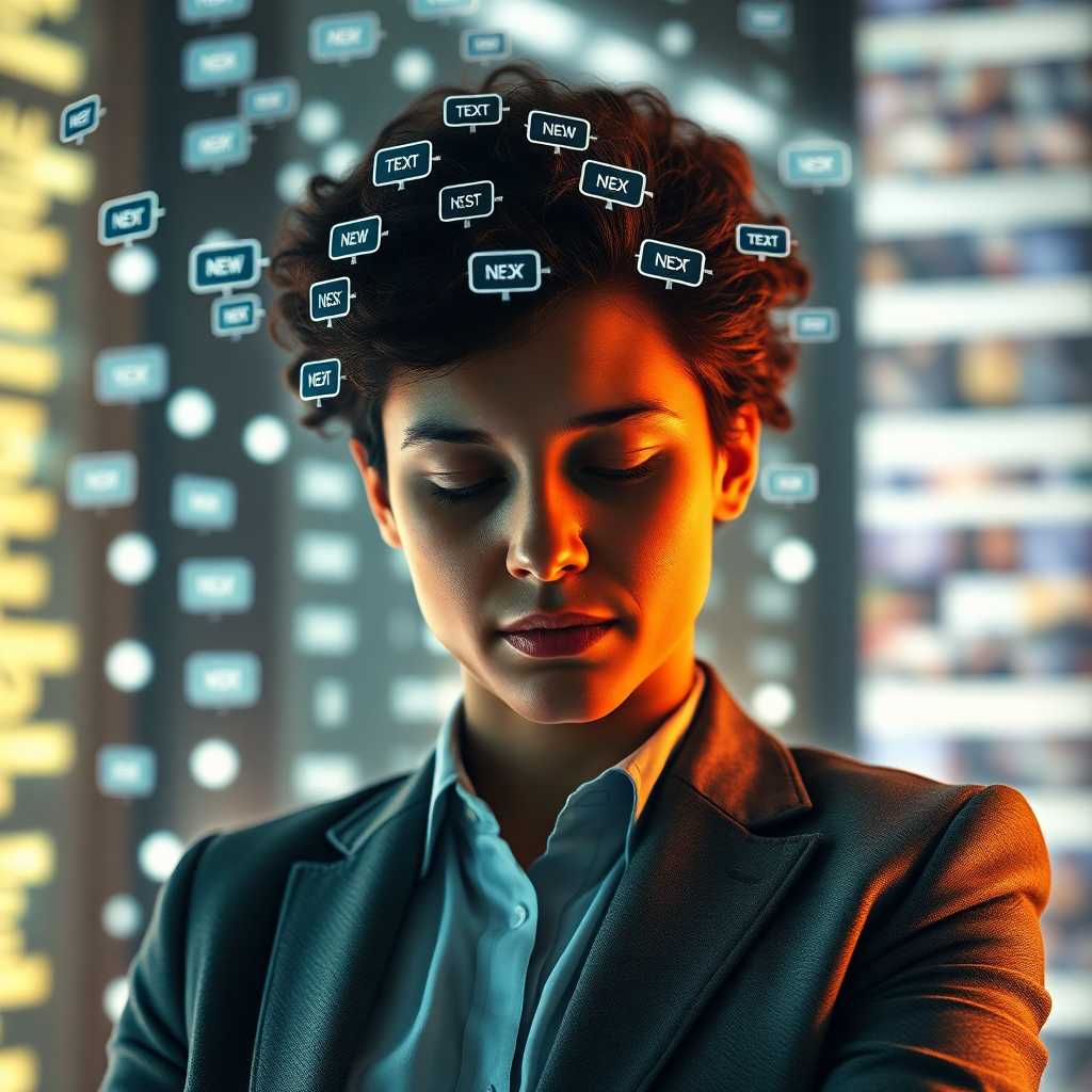 A consultant overwhelmed by SMS notifications