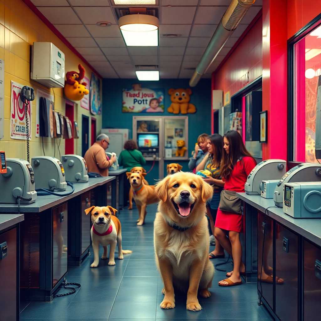 Busy pet daycare with phones ringing