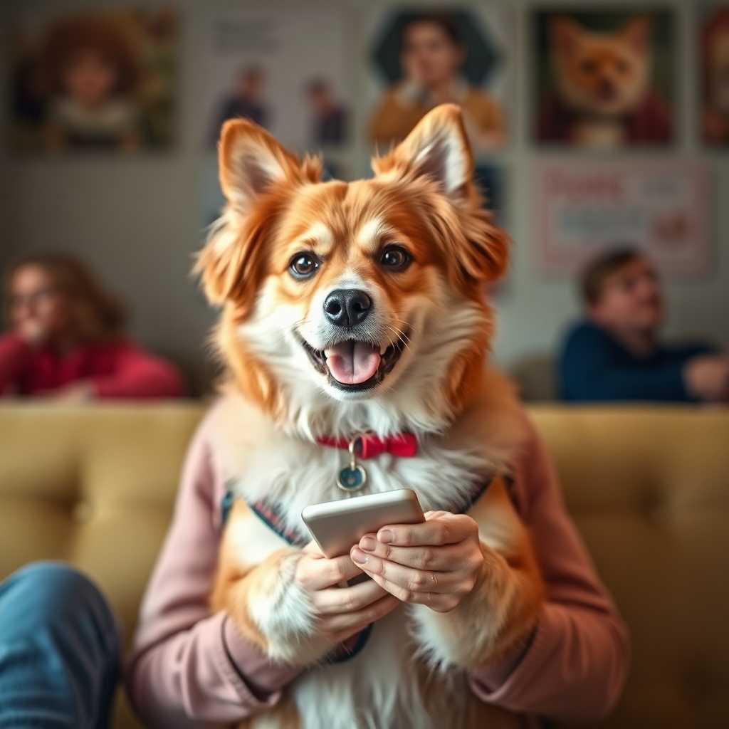 Pet Owner Texting