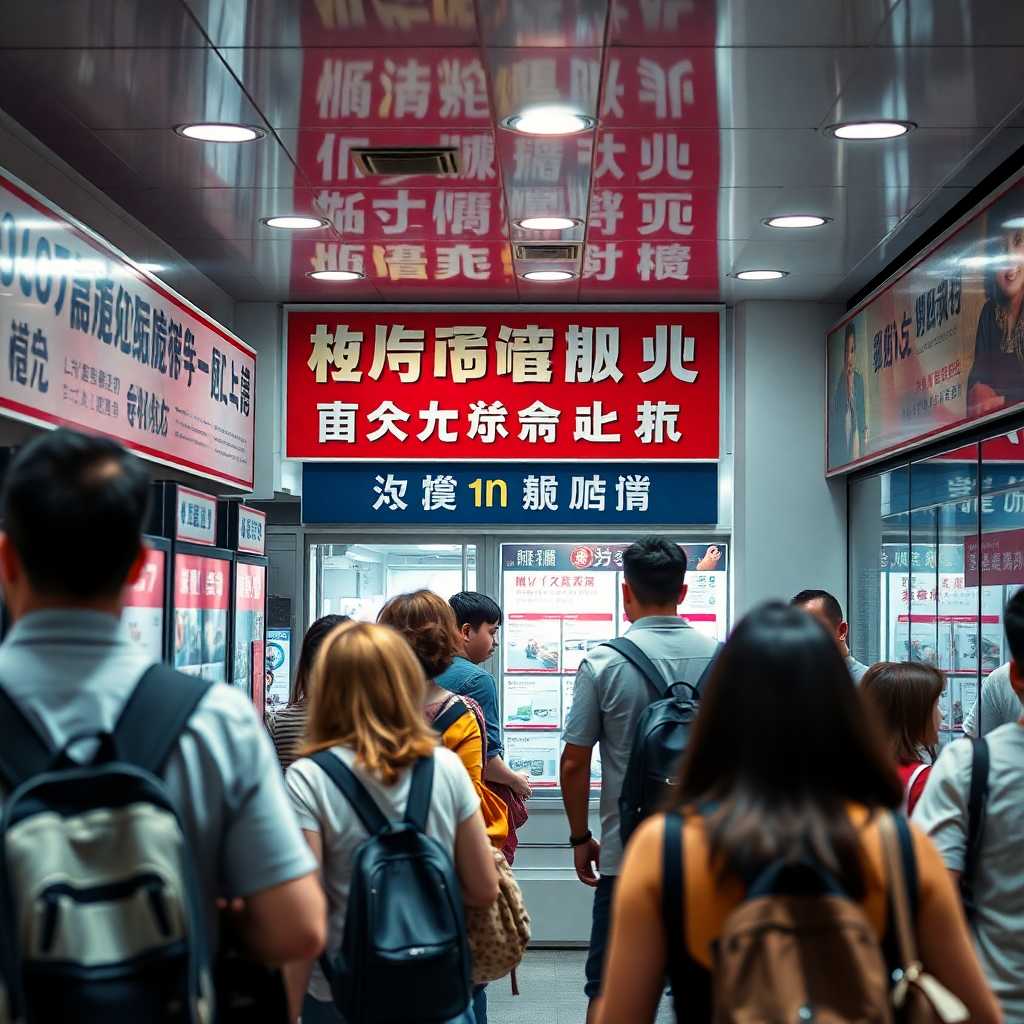 Busy Tourist Information Center