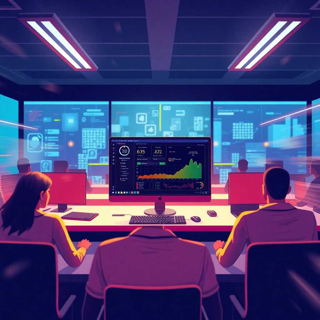 Illustration showcasing the integration process of the desktop portal for real-time monitoring.