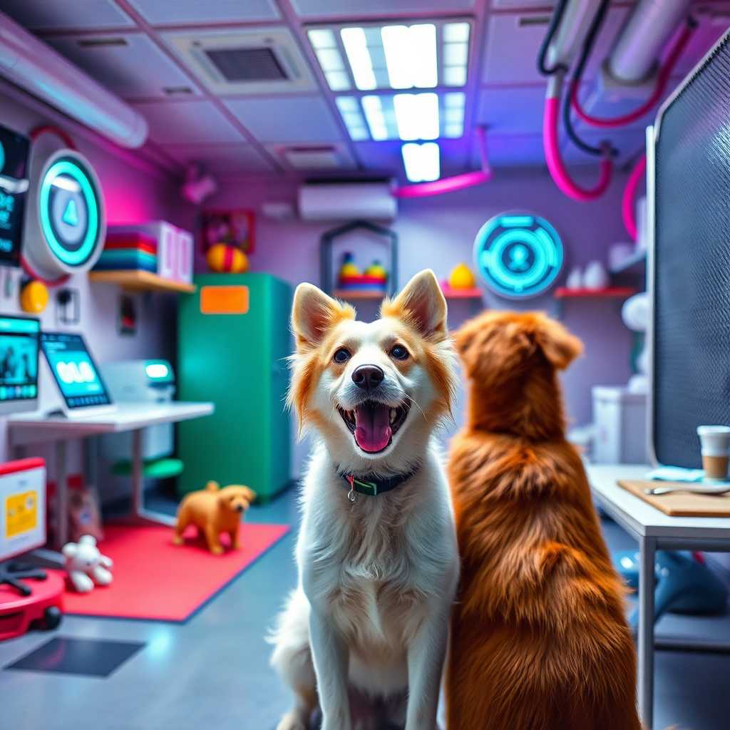 Pet Daycare Facility with Modern Tech Interface