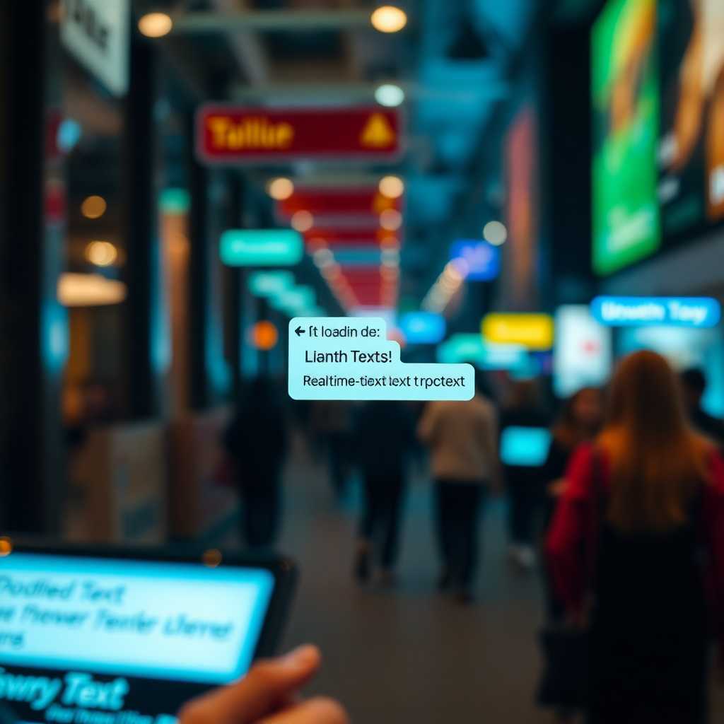 Mobile notifications highlighting real-time text updates.