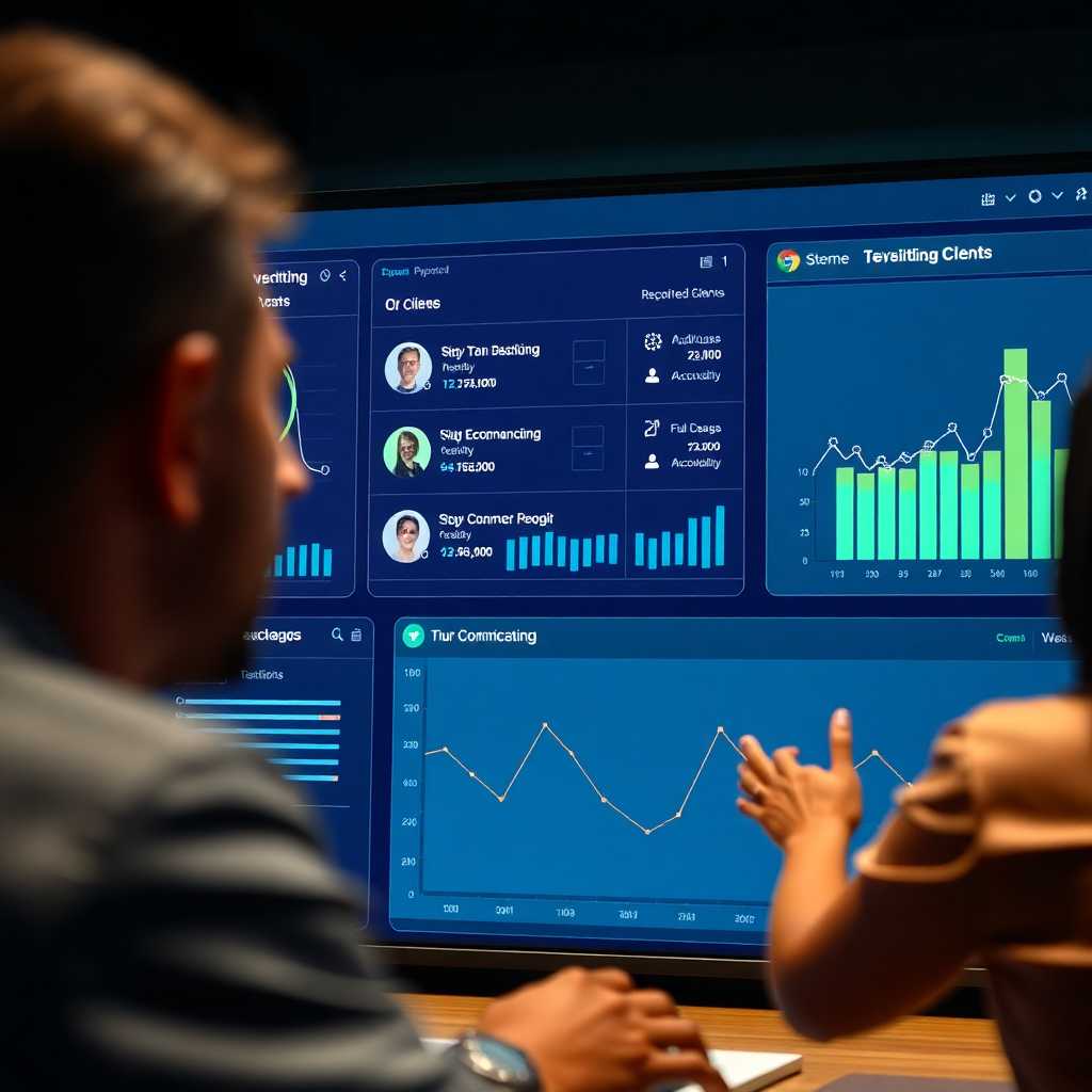 Efficient digital dashboard displaying seamless client communication streams