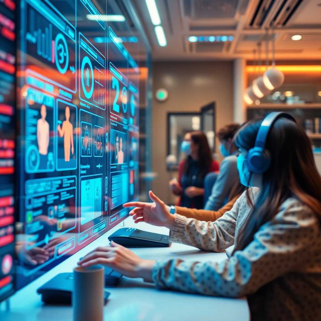 An AI interface showing customer interactions