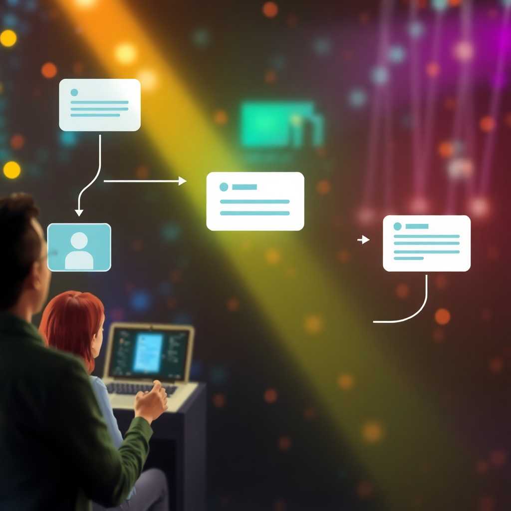 An illustration showing the automation flow from client message to automated or owner-driven response.