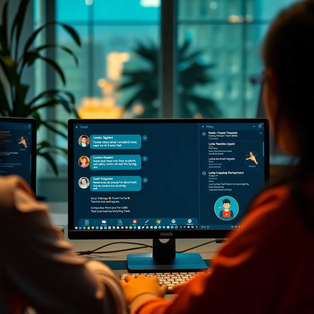 A user-friendly desktop portal displaying texts and calls in real time