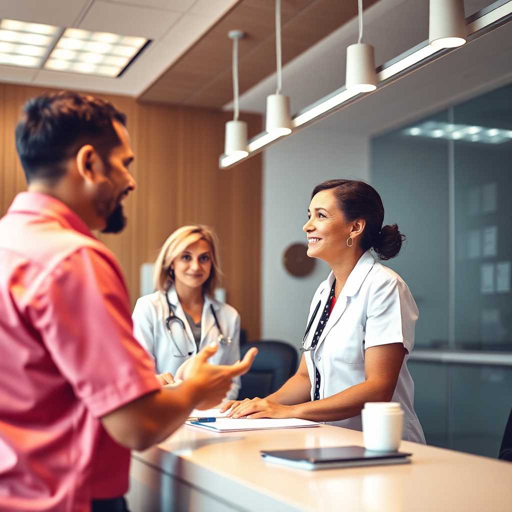 Customer Interaction at Clinic Front Desk