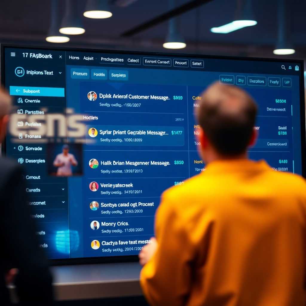 A sample dashboard displaying incoming customer messages in an SMS portal