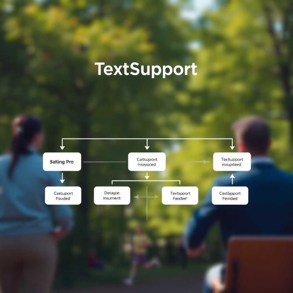 A visual flowchart illustrating the TextSupport Sales PRO process.